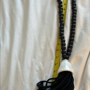 Ethnic island Wear Black Beaded and ShellNecklacefrom Costa Rica.